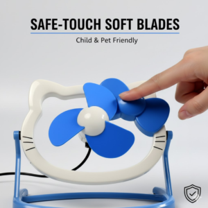 USB Mini Fan – Quiet & Portable Desk Fan for Home & Office | VoltDesk