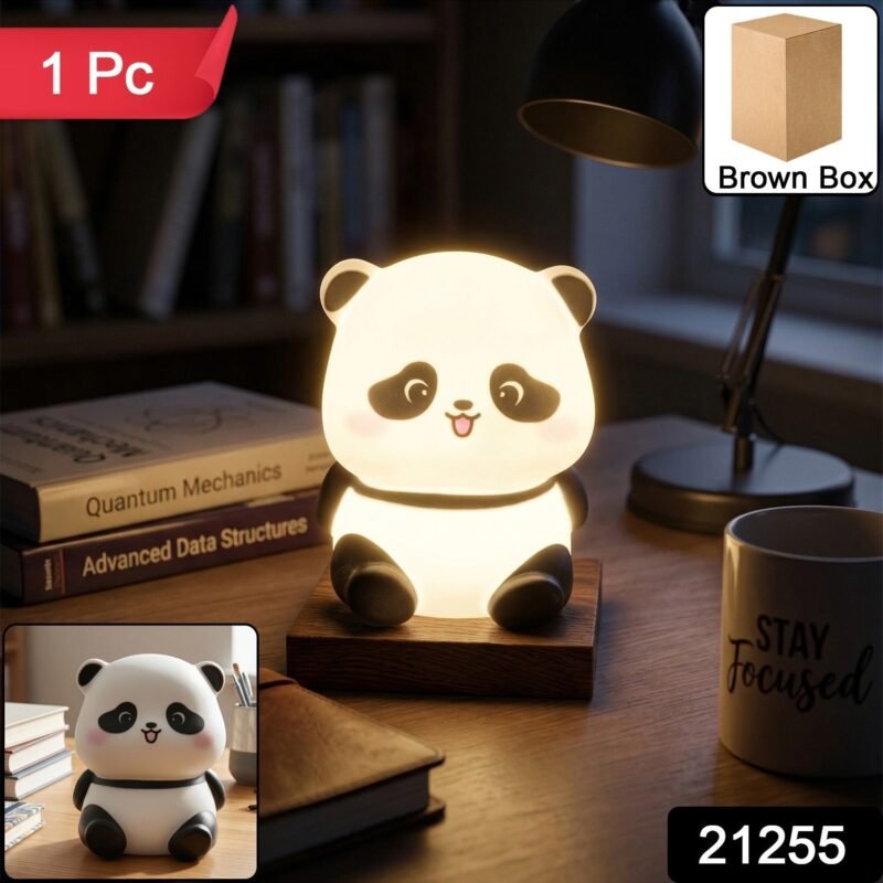 Cute Mini Panda Night Light – Soft LED Bedside Lamp for Kids