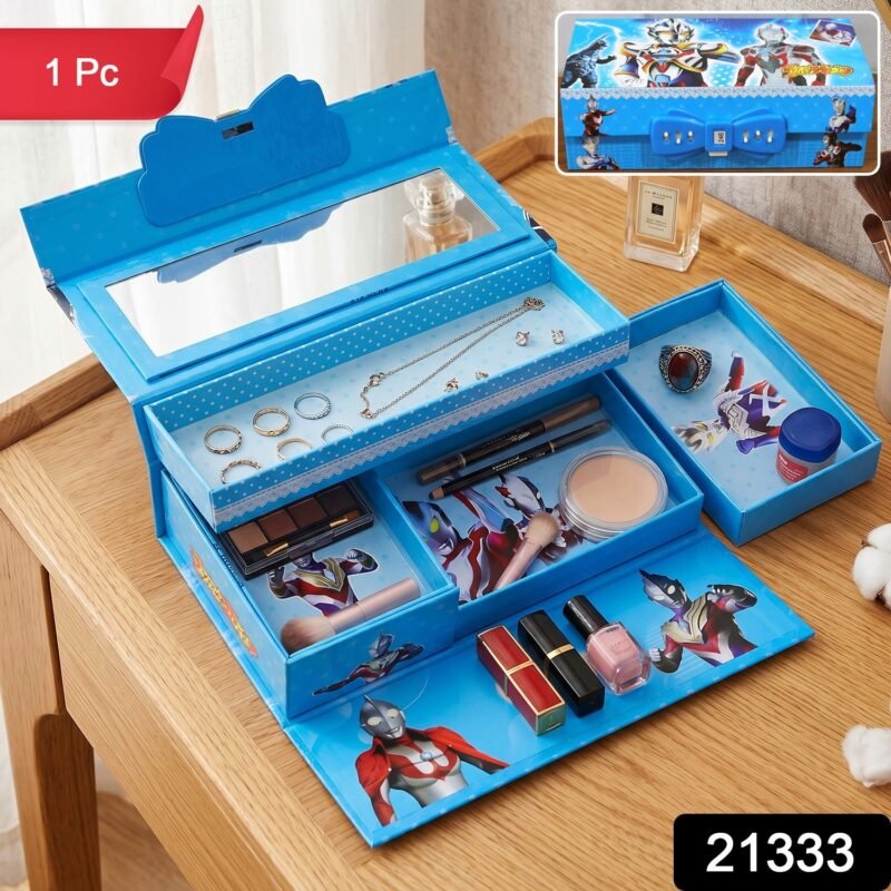 Multipurpose Folding Makeup and Jewelry Storage Box � Compact & Portable