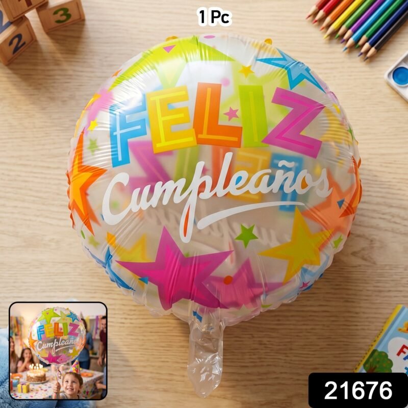 Colorful Feliz Cumplea�os Foil Balloon � Bright Birthday Decoration