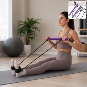 Pilates Bar with Resistance Bands � Full-Body Home Workout Kit