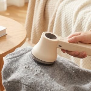 22005_electric_lint_remover_lifestyle.jpg Fabric Shaver � Effortless lint removal for clothes & upholstery