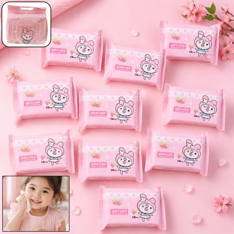 Wet Wipes for Kids � Gentle Cleansing & Portable Packaging