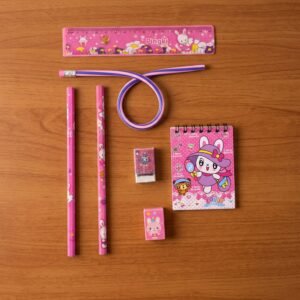 Kids Stationery Set � 7-in-1 Cute Pink Gift Pack for Girls