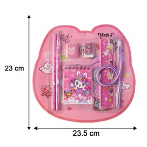 Kids Stationery Set � 7-in-1 Cute Pink Gift Pack for Girls