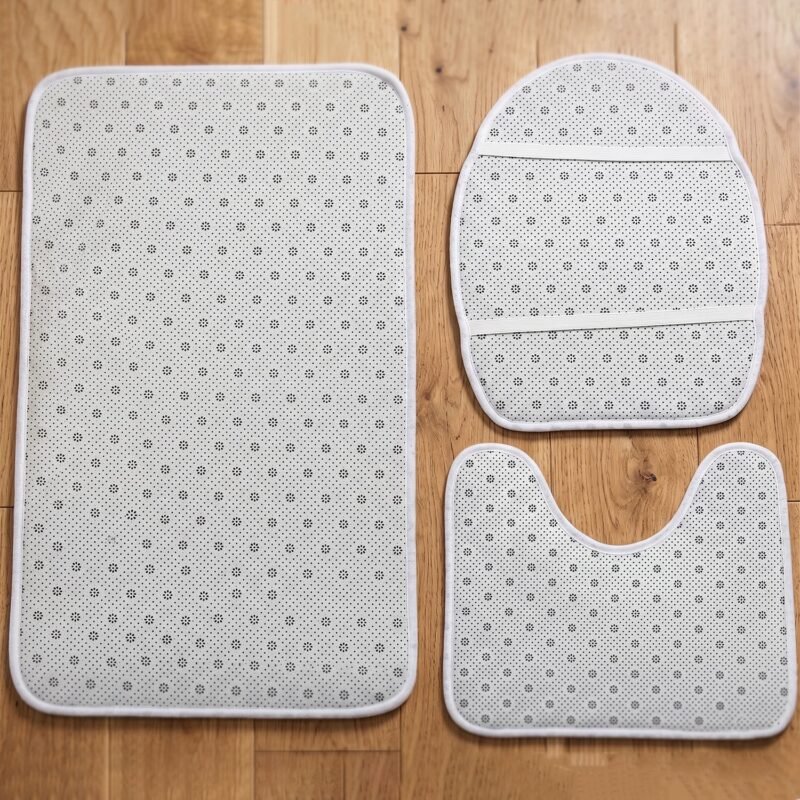 23454_bathroom_mat_set_back_nonslip.jpg 3 in 1 Bathroom Mat Set � Complete Floor Coverage & Non-Slip Design