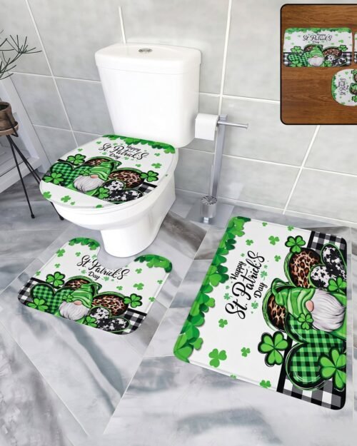 3 in 1 Bathroom Mat Set � Complete Floor Coverage & Non-Slip Design