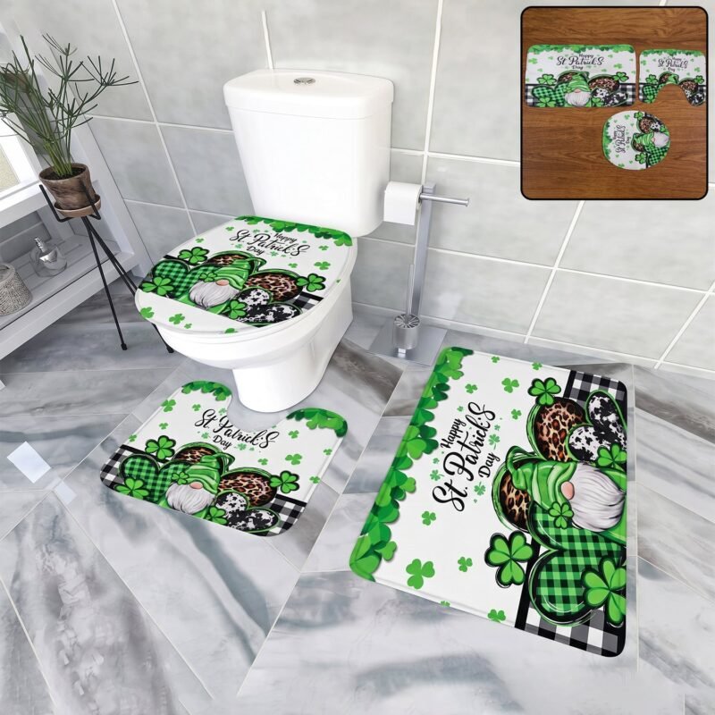 23454_bathroom_mat_set_main.jpg 3 in 1 Bathroom Mat Set � Complete Floor Coverage & Non-Slip Design