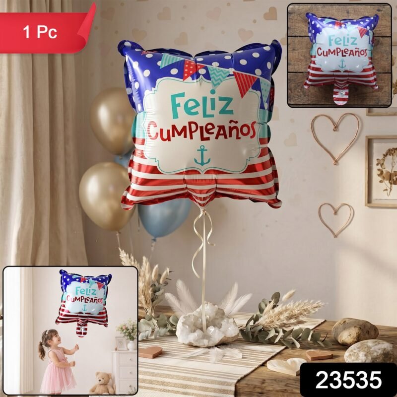 Feliz Cumpleanos Foil Birthday Balloon � Bright Party Decor