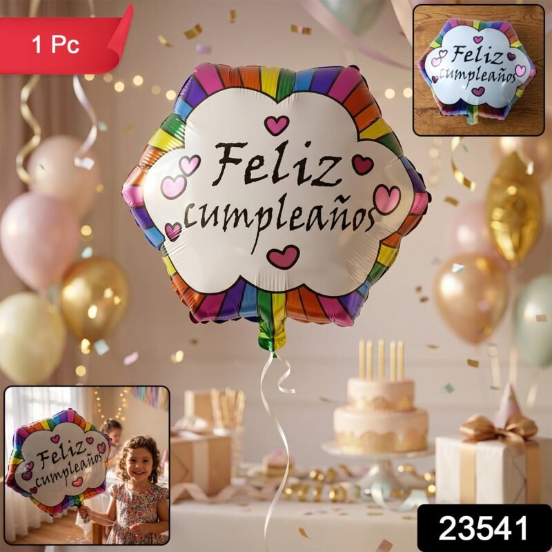 Feliz Cumpleanos Foil Balloon � Vibrant Birthday Decoration
