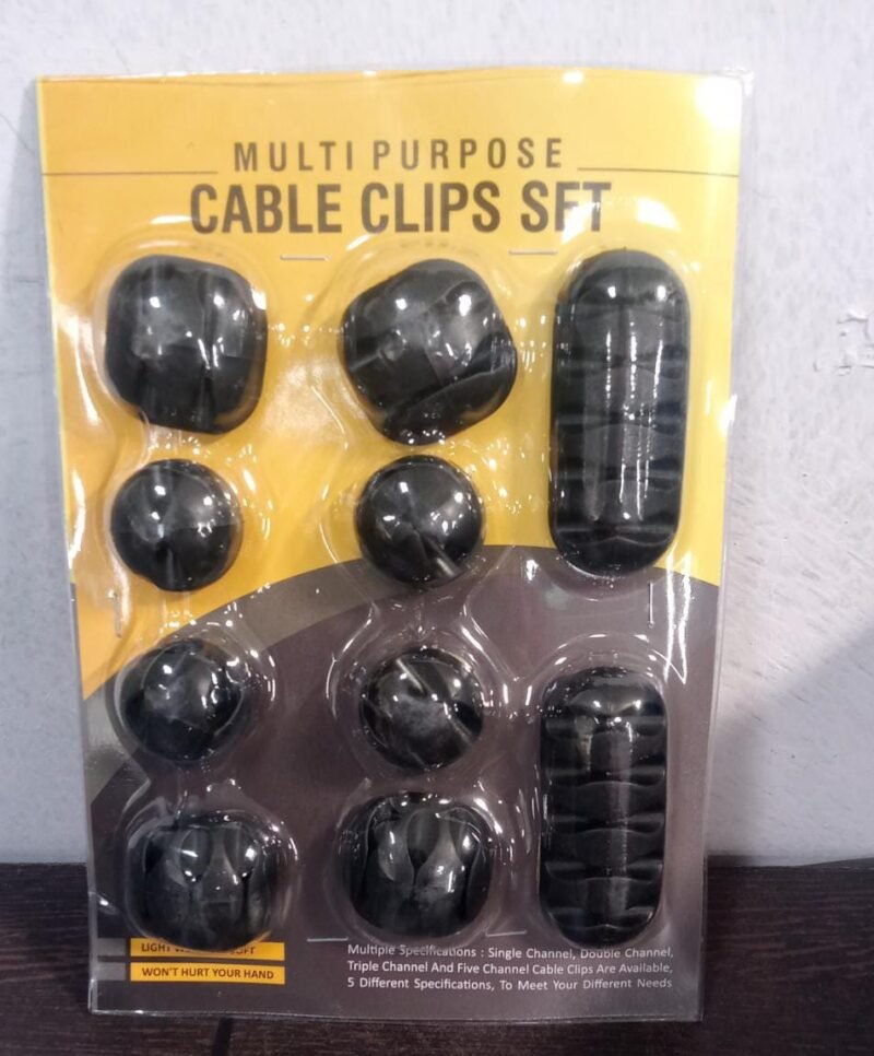23544c7d-17f8-4175-a965-e428bf7febf7.jpg Cable Organiser Clips – Self-Adhesive Wire Management (10 Pc) | DigixDrive
