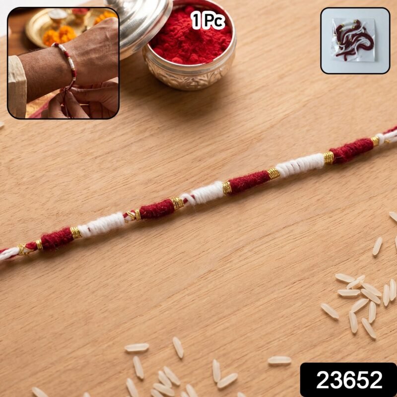 23652.jpg Traditional Pearl Beaded Rakhi � Elegant Festive Design for Raksha Bandhan