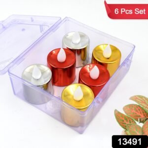 2510073d-0fd7-4afd-aeab-b50a7ccf5cbd.jpg LED Diya Candles – Flameless Tea Light Set (6 Pcs) | Indo Glow
