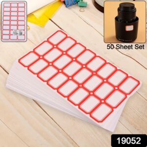 Writable Label Stickers � Easy to Use with Red Border for Clarity