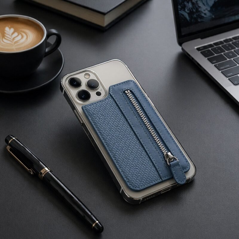 Adhesive Card Phone Holder � Zipper Pocket Wallet | Mobil�on