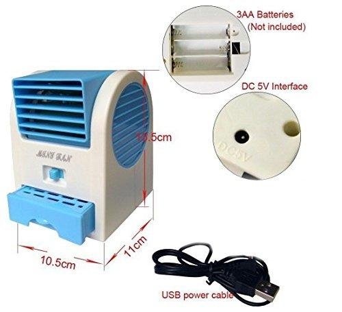Dual Bladeless Mini Air Conditioner – USB & Fragrance</title_html>