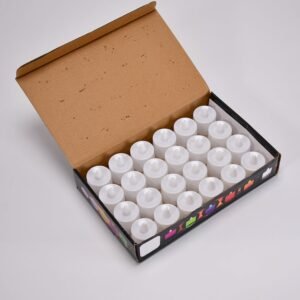 Red LED Flameless Tealight Candles – Safe & Smokeless Ambiance