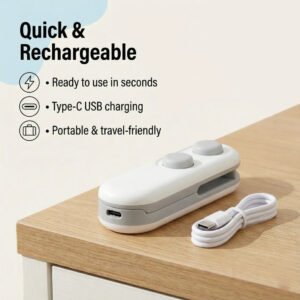 Mini Bag Sealer – 2 in 1 Portable Heat Seal & Cutter | ChefAura