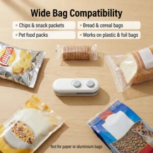 Mini Bag Sealer – 2 in 1 Portable Heat Seal & Cutter | ChefAura