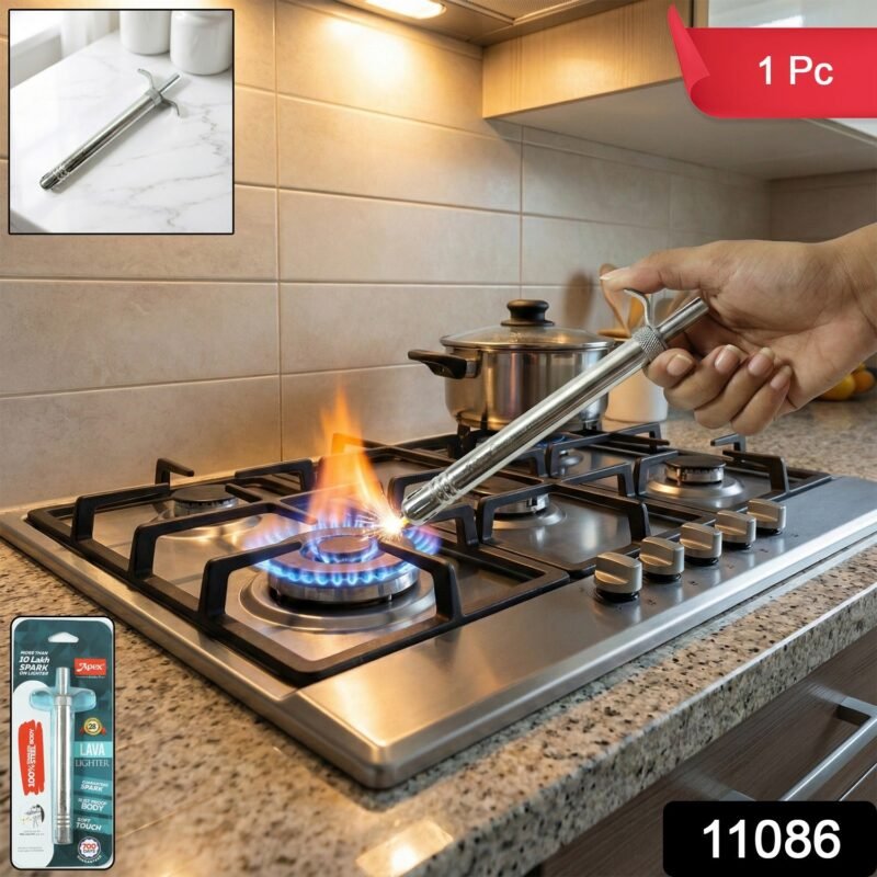 Gas Stove Spark Lighter – Manual Stainless Steel with Long Handle