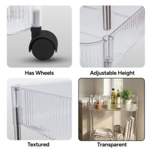 Multipurpose Storage Trolley – Space-Saving Organizer with Wheels