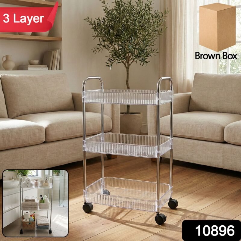 Multipurpose Storage Trolley – Space-Saving Organizer with Wheels