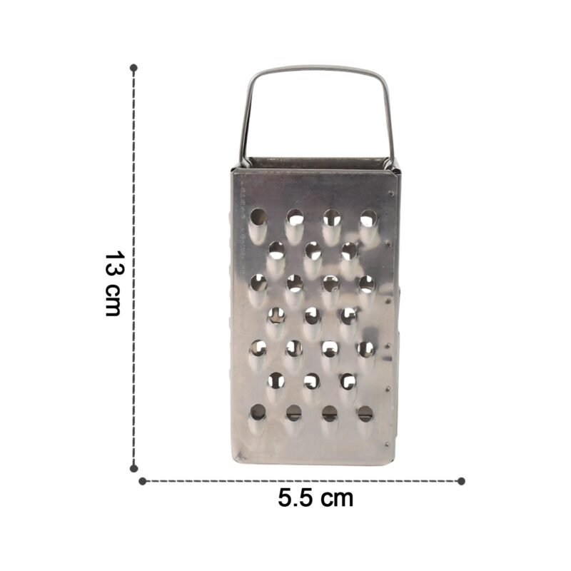 Stainless Steel 4-in-1 Compact Grater & Slicer – Durable Kitchen Tool
