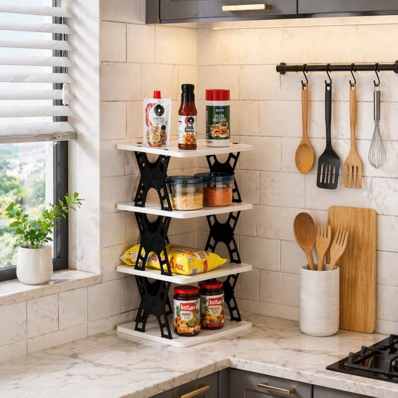 4-layers-Rack-02.jpg Multipurpose Foldable 4 Layer Storage Rack � Space Saving Organizer