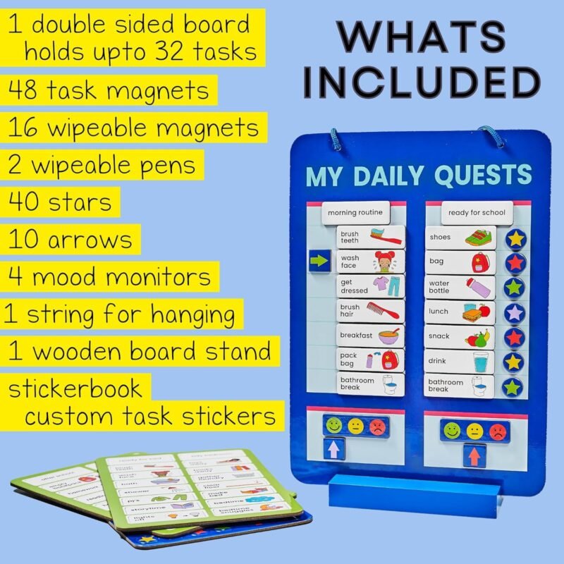 Magnetic Routine Board � Engaging Habit Tracker for Kids