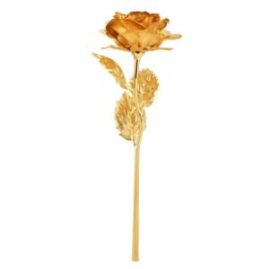 41nZL-LzlYL_0884f0a3-0f89-4e37-b20a-f67a189543c7.jpg Gold Plated Artificial Rose – Eternal Love Decor Gift