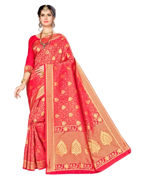 49729904103_6b2ae1f04d_o_d-1000x1000-1.webp Generic Women's Banarasi silk Saree with Blouse (Red, 5-6mtr)