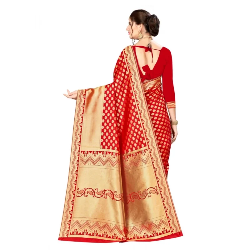 49729908408_c35ba23e27_o_d-1000x1000-1.webp Generic Women's Banarasi silk Saree with Blouse (Red, 5-6mtr)