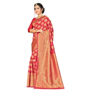 49730447276_756faeb697_o_d-1000x1000-1.webp Generic Women's Banarasi silk Saree with Blouse (Red, 5-6mtr)