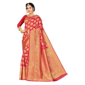 49730447331_b5a880688f_o_d-1000x1000-1.webp Generic Women's Banarasi silk Saree with Blouse (Red, 5-6mtr)