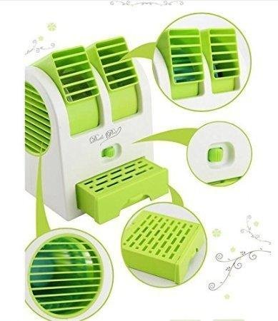 Dual Bladeless Mini Air Conditioner – USB & Fragrance</title_html>