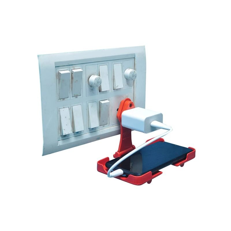 4_bf12ddd0-f76e-4714-baaa-927dec04b024.jpg Mobile Charging Wall Holder – Multi-Purpose Red Stand | PHOBIA
