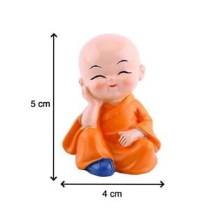 Baby Buddha Statue Set – 4-Piece Lightweight Decorative Showpieces