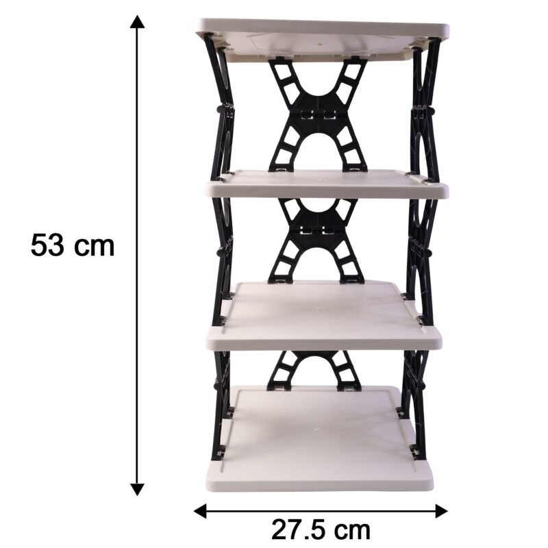 4layersRack-size.jpg Multipurpose Foldable 4 Layer Storage Rack � Space Saving Organizer