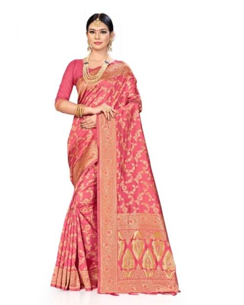 50443398511_ed536288df_o_d-1000x1000-1.webp Generic Women's Banarasi Silk Saree (Peach, 5-6mtrs)