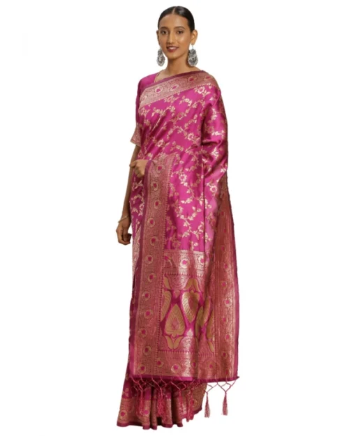 50443576462_3a05273525_o_d-1000x1000-1.webp Generic Women's Banarasi Silk Saree (Pink, 5-6mtrs)