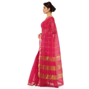 50802864611_a084ccb74a_o_d-1000x1000-1.webp Generic Women's Kota Doria Cotton Saree With Blouse (Rani,6-3 Mtrs)
