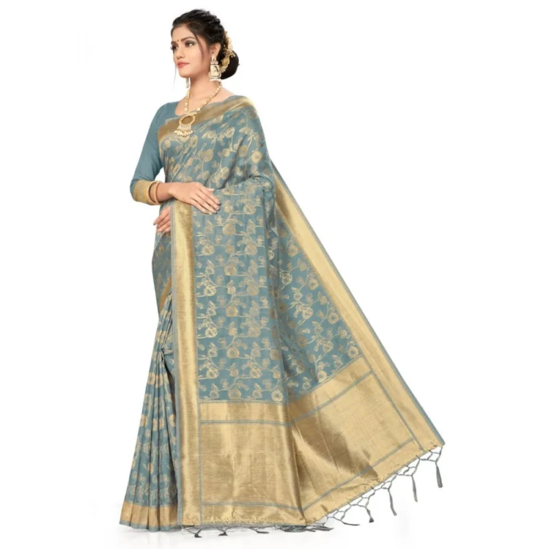 50968677931_64dc7d4323_o_d-1000x1000-1.webp Generic Women's Banarasi (Spun Cotton) Saree (Grey,5-6 Mtrs)