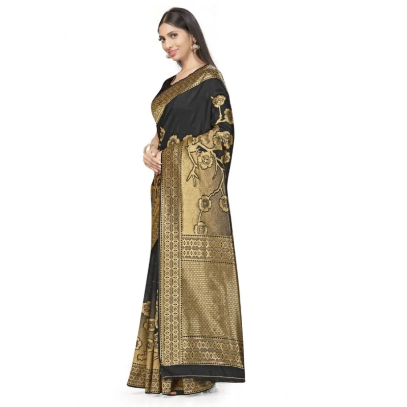 50968685191_9318efb857_o_d-1000x1000-1.webp Generic Women's Banarasi Silk Saree (Black,5-6 Mtrs)