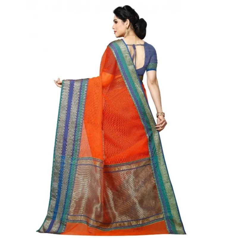 51339821762_2d5c81f45c_o_d-1000x1000-1.webp Generic Women's Kota Doria Cotton Border Saree With Blouse (Fanta, 5-6 Mtrs)