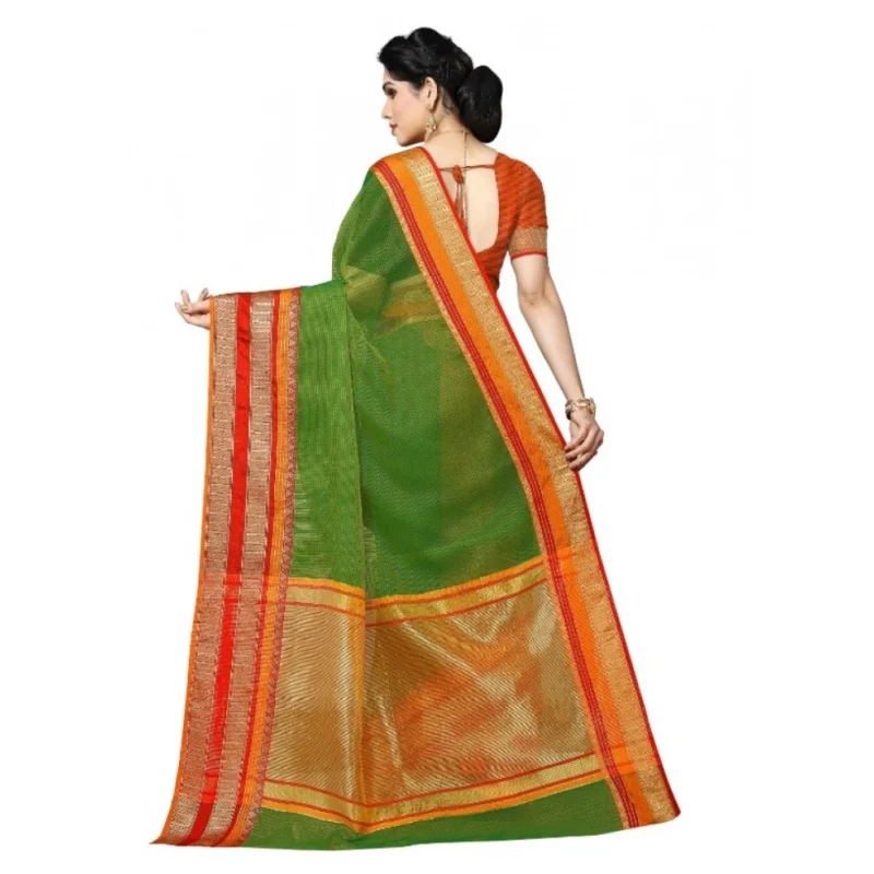 51340545486_1c75592e56_o_d-1000x1000-1.webp Generic Women's Kota Doria Cotton Border Saree With Blouse (Green, 5-6 Mtrs)