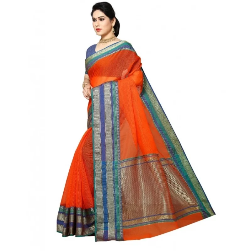 51340545541_03d71963a8_o_d-1000x1000-1.webp Generic Women's Kota Doria Cotton Border Saree With Blouse (Fanta, 5-6 Mtrs)