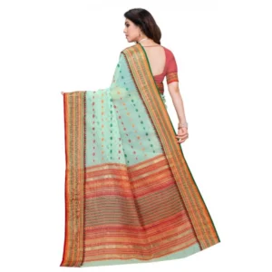 51341544225_e91576f23e_o_d-1000x1000-1.webp Generic Women's Kota Doria Cotton Woven Butta Saree With Blouse (Pista, 5-6 Mtrs)