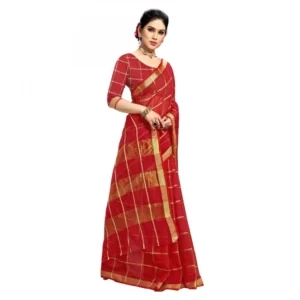 51368431297_b575813dc9_o_d-1000x1000-1.webp Generic Women's Kota Doria Cotton Checked Saree With Blouse (Red, 5-6 Mtrs)