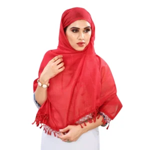 51954880907_0c465b2784_o_d-1000x1000-1.webp Generic Women's Cotton Silk Strips Printed Dupatta (Red, Length:2-2.4 mtr)
