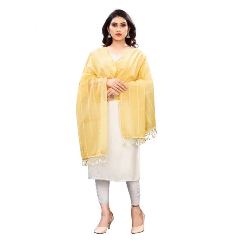 51955874541_90bc5f5e35_o_d-1000x1000-1.webp Generic Women's Cotton Silk Strips Printed Dupatta (Yellow, Length:2-2.4 mtr)